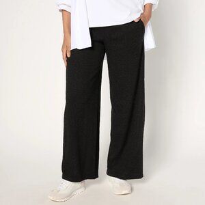 Susan Graver Regular Lifestyle Melange Rib Wide-Leg Pants - Size 2X a673981